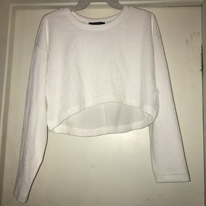 White crop top
